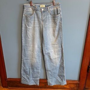 L'AGENCE Light Wash Straight Jeans